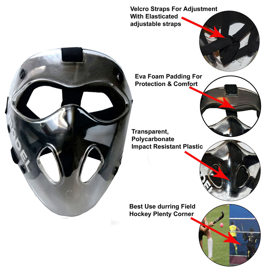 Junior Hockey Face Mask For Plenty Corner Foam Paded MODEL SPORTS WORKS LTD