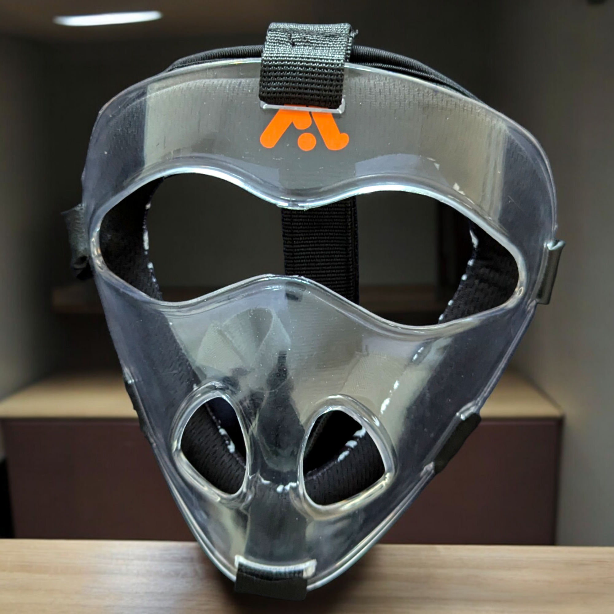 Hockey Face Mask Junior, Foam Padded, Transparent Shell, For Kids Size S MODEL SPORTS WORKS LTD