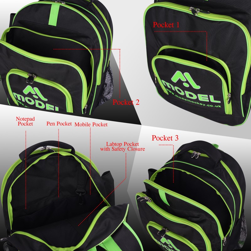 field hockey backpack | multi partition and hold 1 stick MODEL SPORTS WORKS LTD