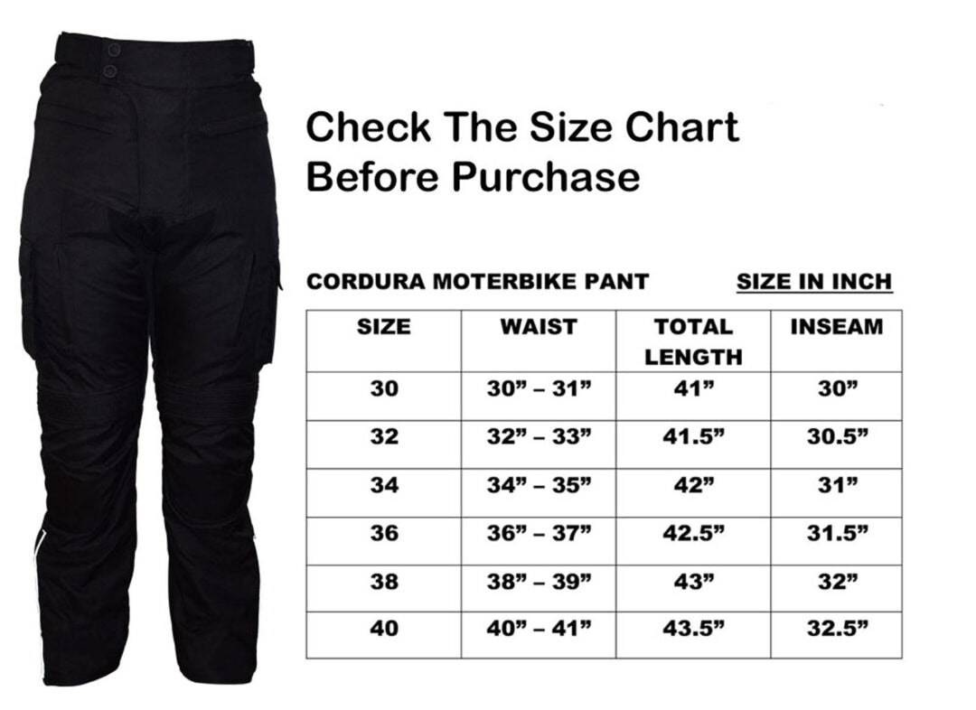 Motorbike Trousers Waterproof 600D Cordura Best Armours MODEL SPORTS WORKS LTD