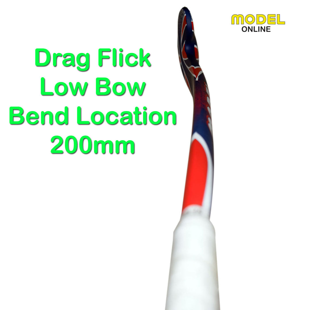 Model Field Hockey Sticks AS2 80% Carbon Best Low Bow MODEL SPORTS WORKS LTD