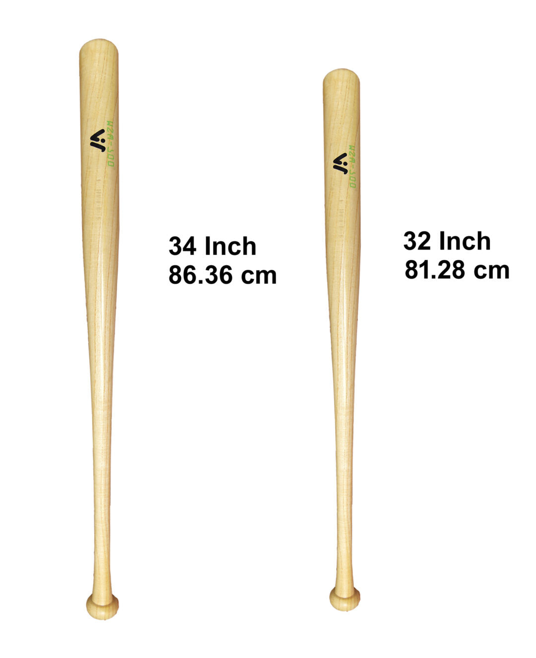 Wooden Baseball Bats Softball Solid White Ash 3 Sizes MODEL SPORTS WORKS LTD