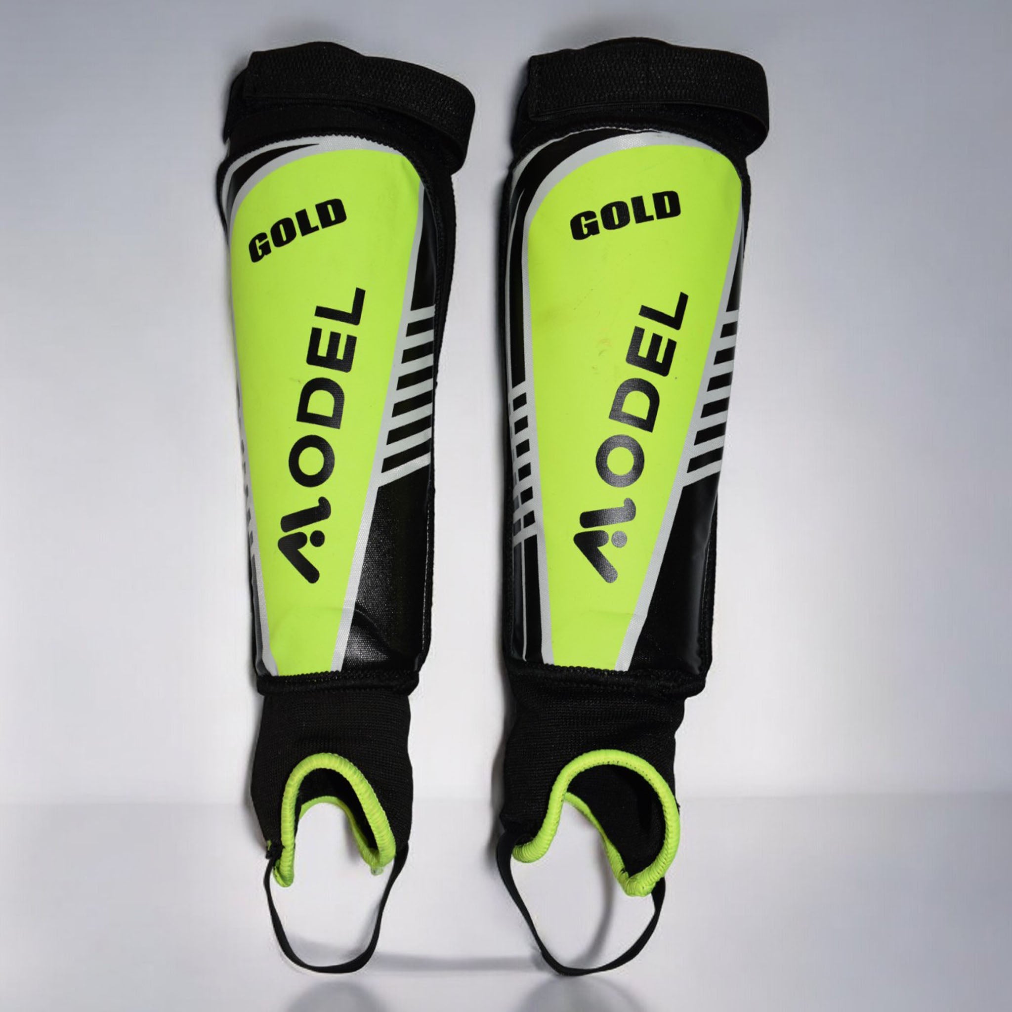 Football Shin Guards, Shin Pads with Calf & Ankle Protection Light Weight MODEL SPORTS WORKS LTD